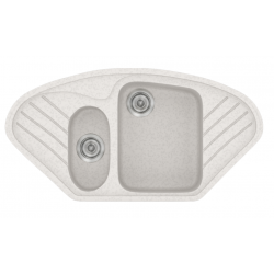 Ένθετος Νεροχύτης Γρανιτένιος Συνθετικός Sanitec 302 Classic 96x51cm Metallic Ice